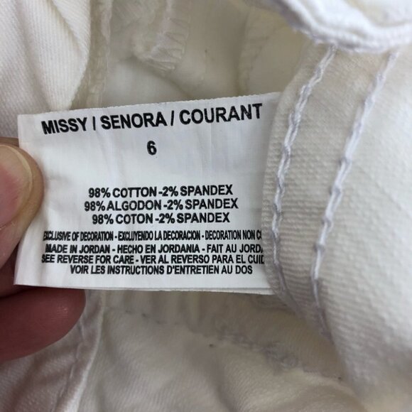 Nine West Women’s 6 White Capri Pants Bling Embellished - Picture 11 of 16